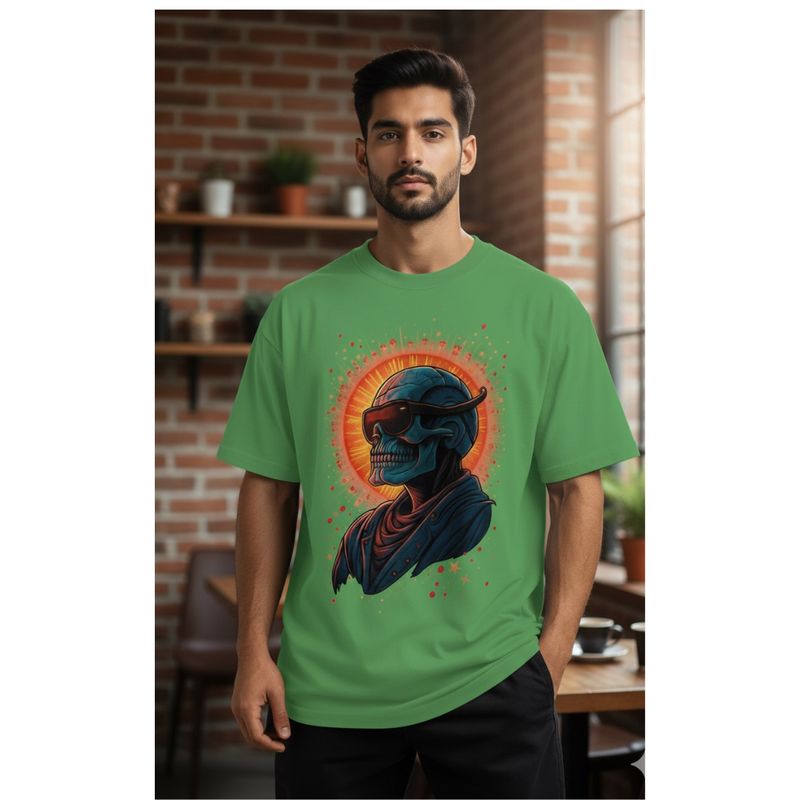 Neon Skull Rider T-SHIRT