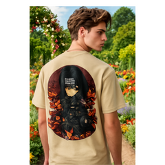 Backbencher Premium Men's Oversized T-Shirt (Printed - Itachi Edition) INK