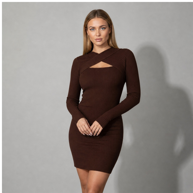 Sweetheart Cut-Out Dress