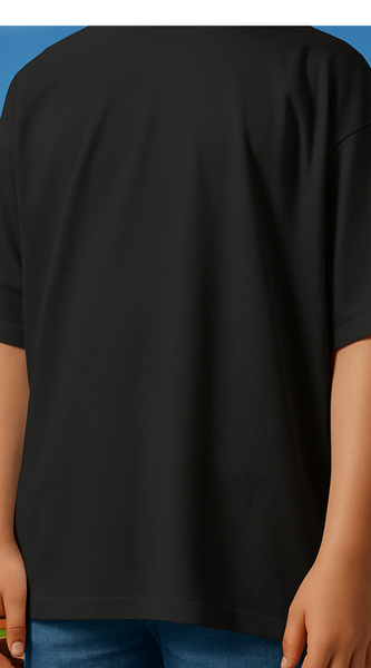 Backbencher Plain Oversized T-Shirt (Unisex) INK