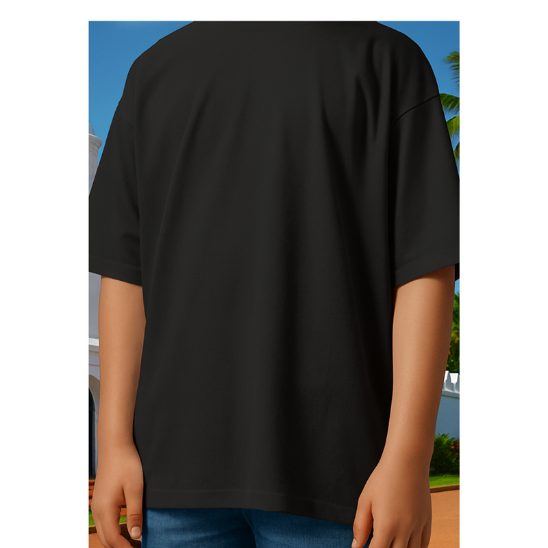 Backbencher Plain Oversized T-Shirt (Unisex) INK