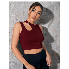 One-Side Cutout Crop DZ-12