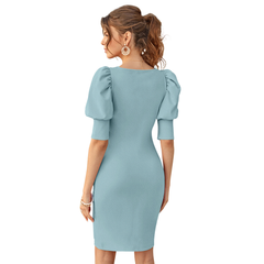 Blush Square-Neck Bodycon -DNK