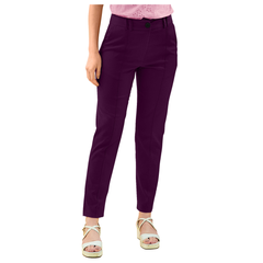 Classic Plum Ankle Length Trousers-DNK