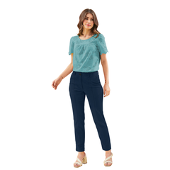 Classic Plum Ankle Length Trousers-DNK