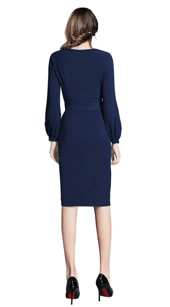 Chic Tie-Waist Bodycon Dress