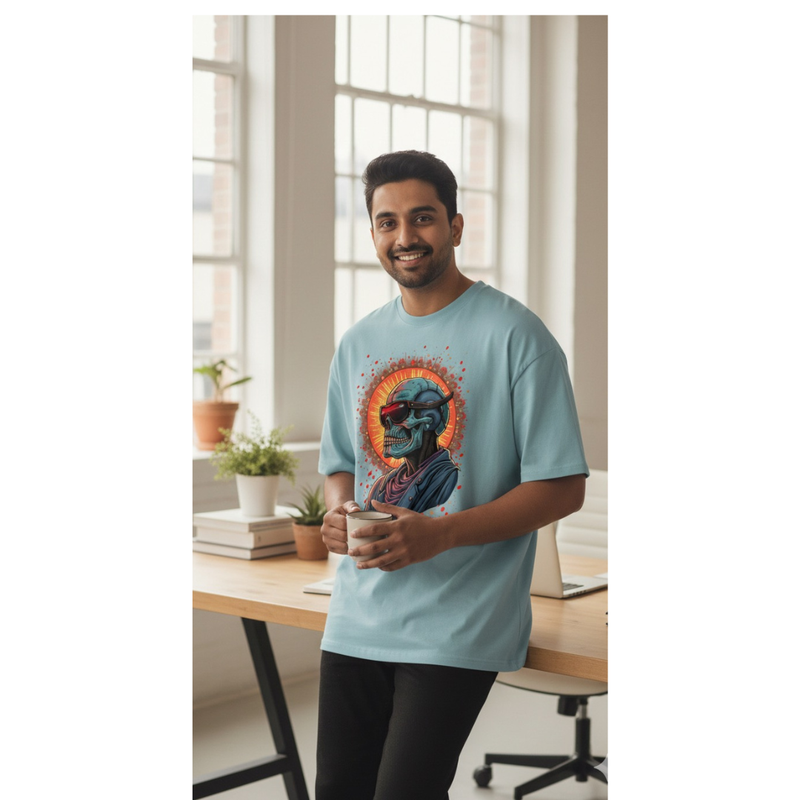 Neon Skull Rider T-SHIRT