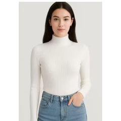 Slim-Fit Turtleneck Top-DZ 14