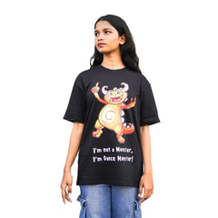 Backbencher Women's Oversized T-Shirt (Printed) INK