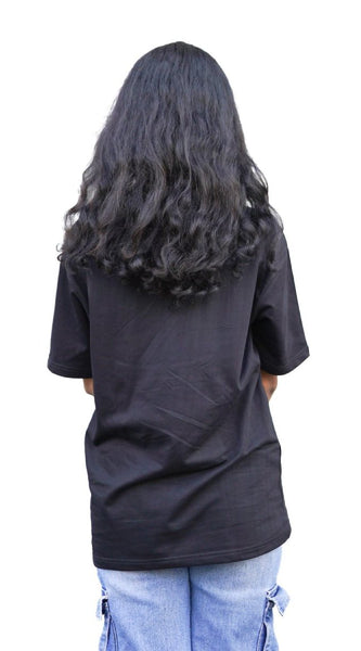 Backbencher Women's Oversized T-Shirt (Printed) INK