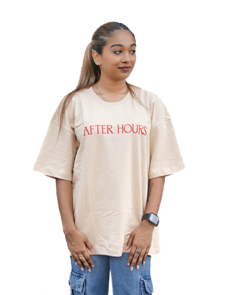 Backbencher Women's Oversized T-Shirt (Printed) INK