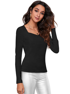 Neck Ribbed Top