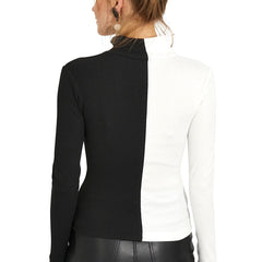 Dual-Tone Zip-Up Top DNK