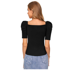 Puff Sleeve Top for Women DNK