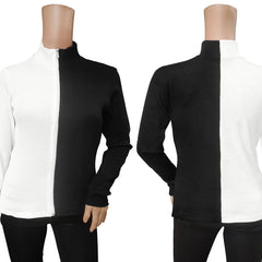 Dual-Tone Zip-Up Top DNK