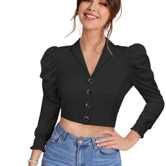 Chic Black Mesh Panel Halter Neck Top DNK