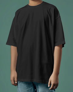 Backbencher Plain Oversized T-Shirt (Unisex) INK