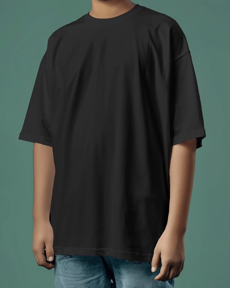 Backbencher Premium Plain Oversized T-Shirt (Unisex) INK