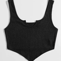 Sweetheart Neckline Sleeveless Tank Top – Elegant Tops DZ-1