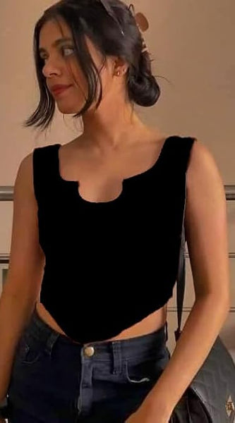 Sweetheart Neckline Sleeveless Tank Top – Elegant Tops DZ-1