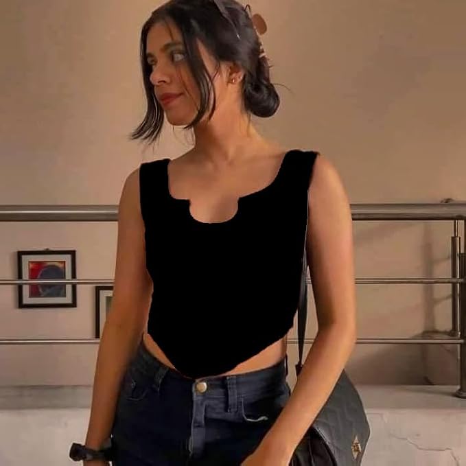 Sweetheart Neckline Sleeveless Tank Top – Elegant Tops DZ-1