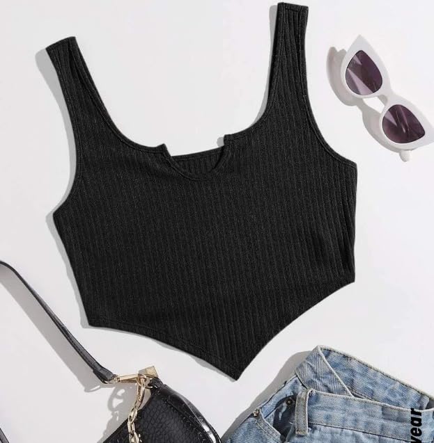 Sweetheart Neckline Sleeveless Tank Top – Elegant Tops DZ-1