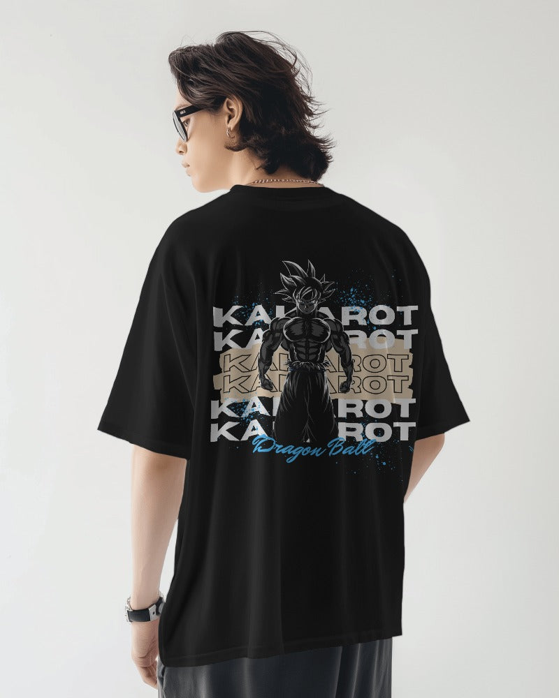 Backbencher Men’s Printed Oversized T-Shirt (Kakarot Edition) INK
