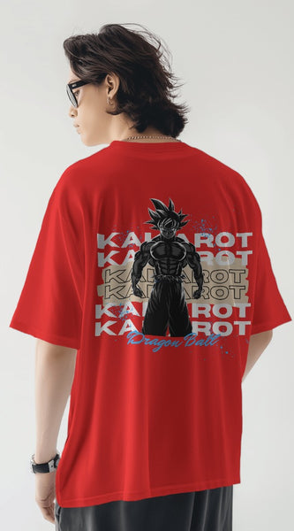 Backbencher Men’s Printed Oversized T-Shirt (Kakarot Edition) INK