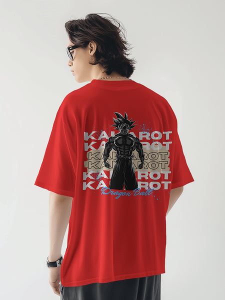Backbencher Men’s Printed Oversized T-Shirt (Kakarot Edition)