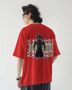 Backbencher Men’s Printed Oversized T-Shirt (Kakarot Edition) INK