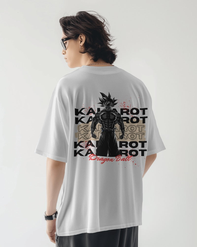 Backbencher Men’s Printed Oversized T-Shirt (Kakarot Edition) INK