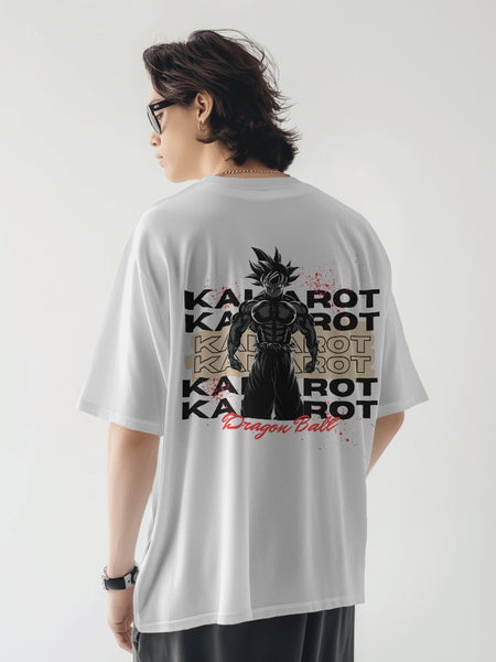Backbencher Men’s Printed Oversized T-Shirt (Kakarot Edition)