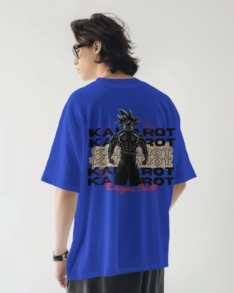 Backbencher Men’s Printed Oversized T-Shirt (Kakarot Edition) INK