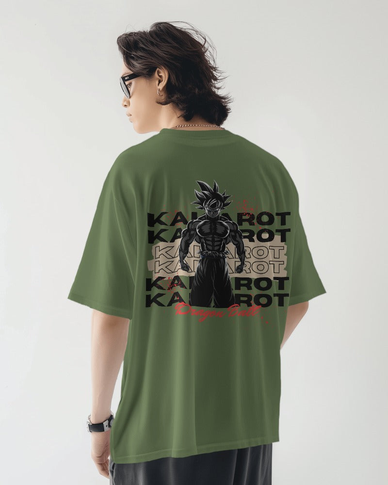 Backbencher Men’s Printed Oversized T-Shirt (Kakarot Edition) INK