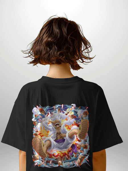 Backbencher Women’s Printed Oversized T-Shirt (One Piece Edition)