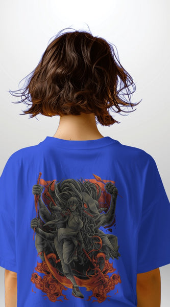 Backbencher Women’s Printed Oversized T-Shirt (Blood Dragon Edition) INK