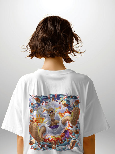 Backbencher Women’s Printed Oversized T-Shirt (One Piece Edition)