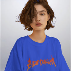 Backbencher Women’s Printed Oversized T-Shirt (Blood Dragon Edition) INK