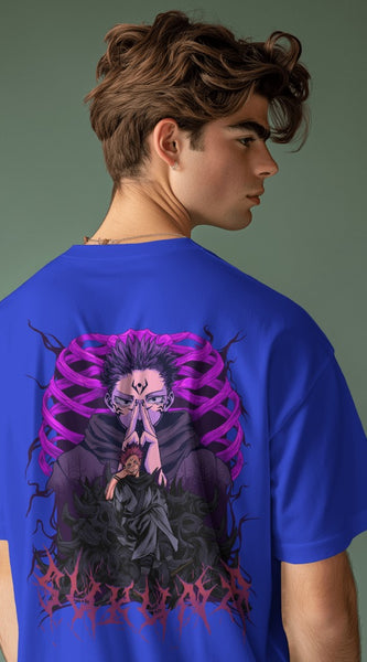 Backbencher Premium Men's Oversized T-Shirt (Printed - Jujutsu Edition) INK