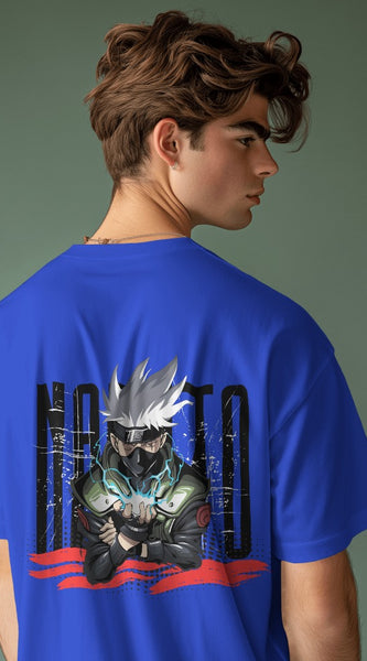Backbencher Men’s Printed Oversized T-Shirt (Kakashi Sensei Edition) INK