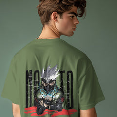Backbencher Men’s Printed Oversized T-Shirt (Kakashi Sensei Edition) INK