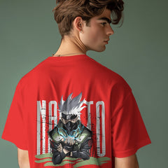 Backbencher Men’s Printed Oversized T-Shirt (Kakashi Sensei Edition) INK