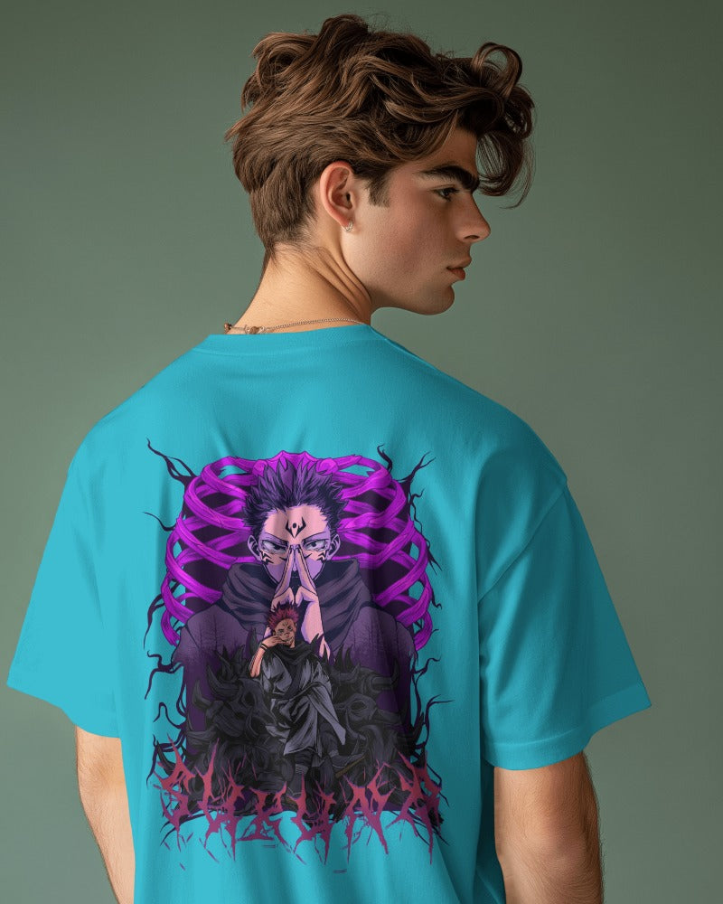Backbencher Premium Men's Oversized T-Shirt (Printed - Jujutsu Edition) INK