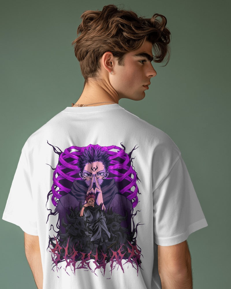 Backbencher Premium Men's Oversized T-Shirt (Printed - Jujutsu Edition) INK