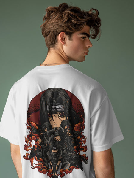 Backbencher Premium Men's Oversized T-Shirt (Printed - Itachi Edition)
