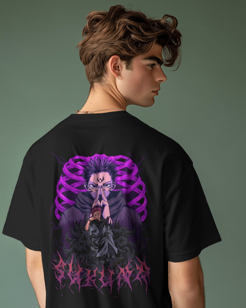 Backbencher Premium Men's Oversized T-Shirt (Printed - Jujutsu Edition) INK