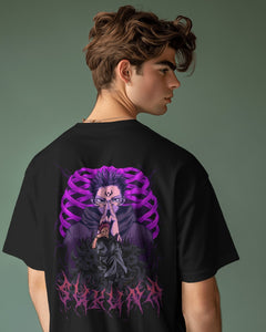 Backbencher Premium Men's Oversized T-Shirt (Printed - Jujutsu Edition) INK