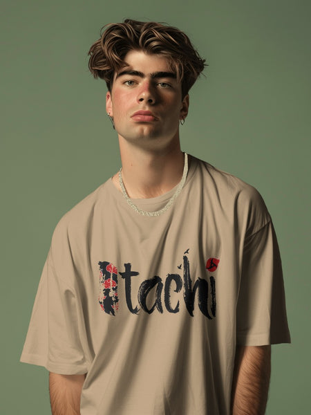 Backbencher Premium Men's Oversized T-Shirt (Printed - Itachi Edition)