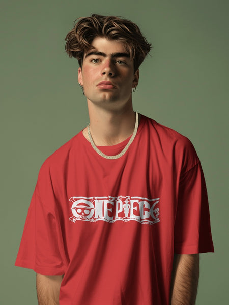 Backbencher Men’s Printed Oversized T-Shirt (One Piece Edition)