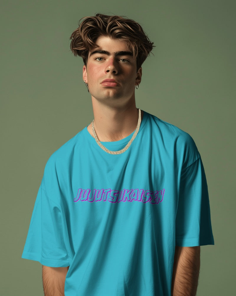 Backbencher Premium Men's Oversized T-Shirt (Printed - Jujutsu Edition) INK